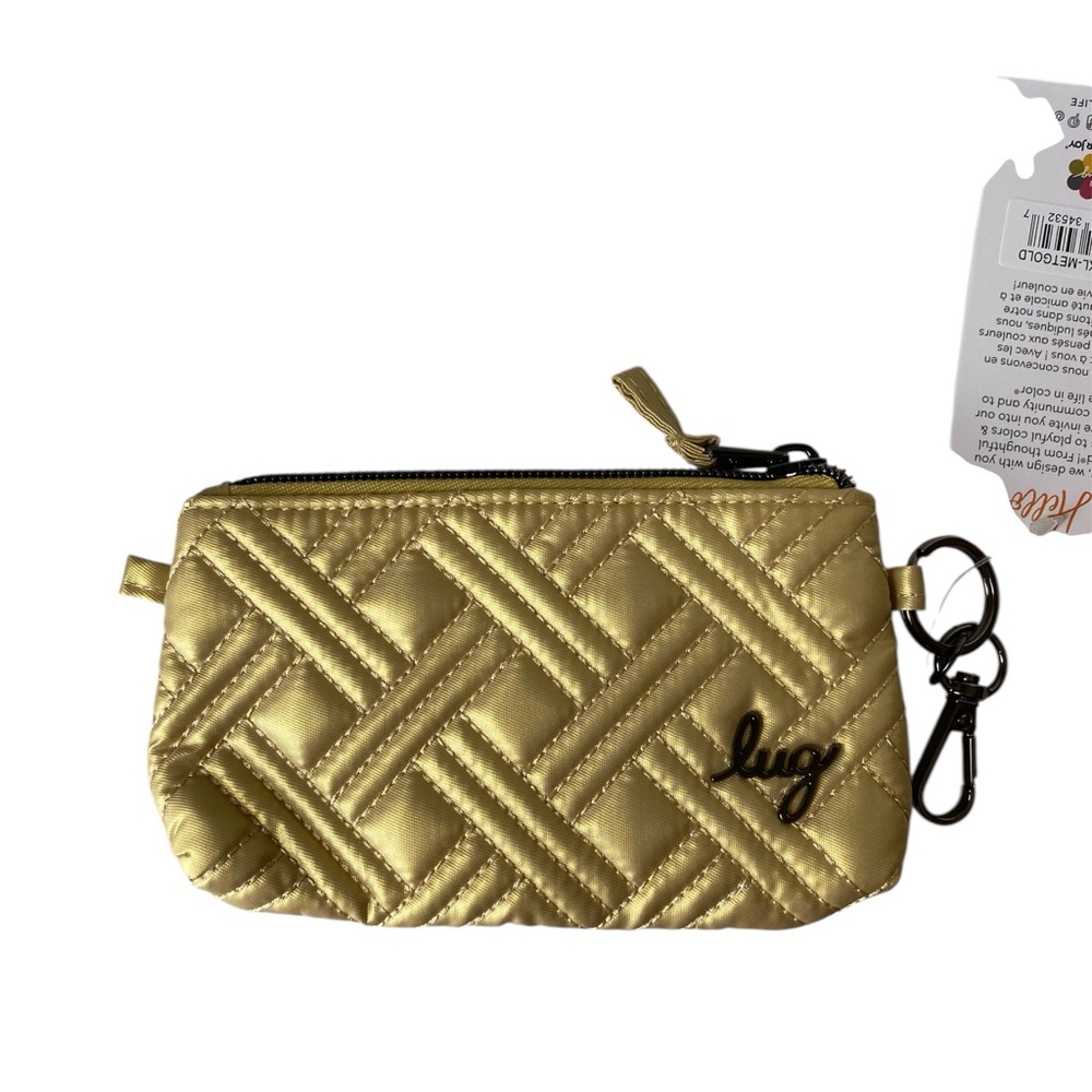 Lug Metro XL ID Pouch Metallic Gold New